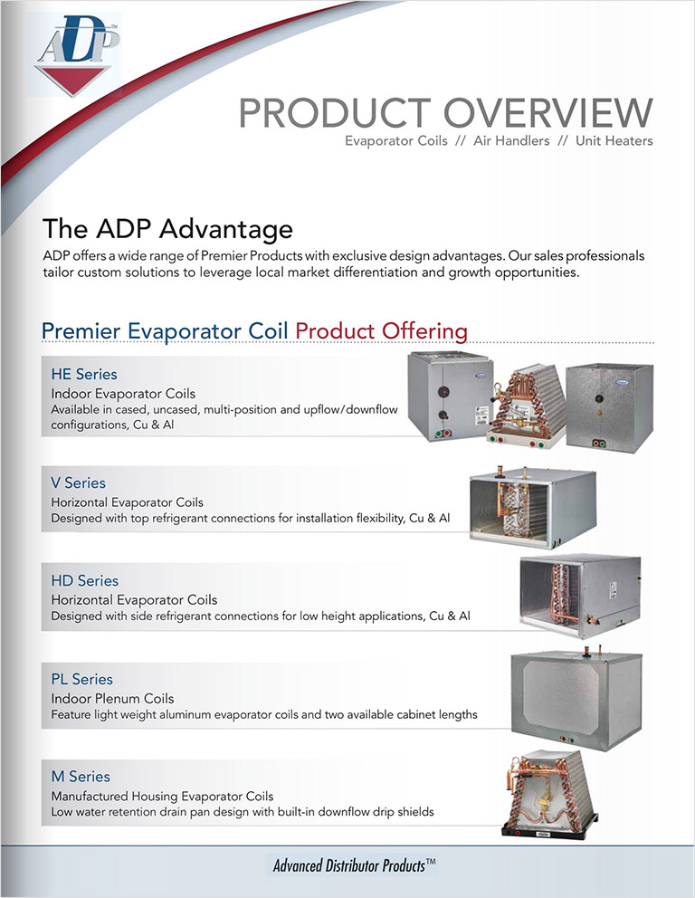 ADP Product Overview Evaporator Coils /Air Handlers / Unit Heaters